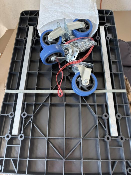 Cărucior platformă pliabil cărucior 150kg capacitate 83×70×46cm, Negru.