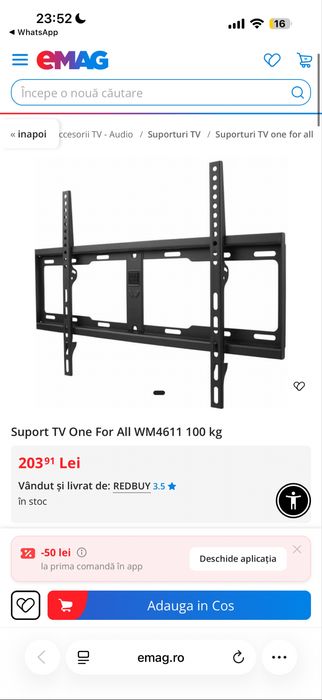 Suport  TV One For All WM4611,