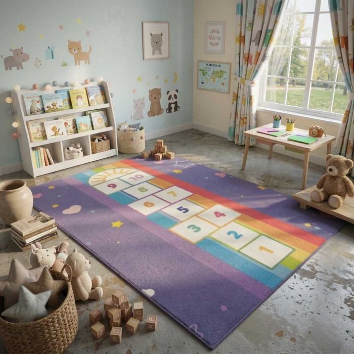 Детски килим 120x160 см, 12 дизайна, водоустойчив, неплъзгащ се