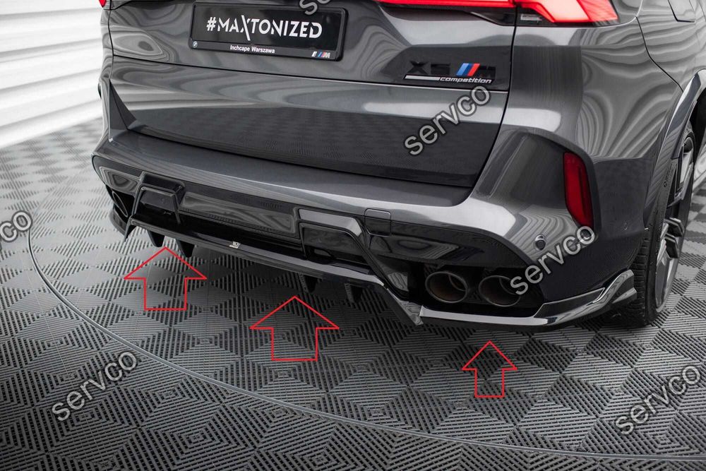 Pachet Set Splitter Exterior Lip Prelungiri Body kit tuning Bmw X5 M F95 Facelift 2023- v6 - Maxton Design