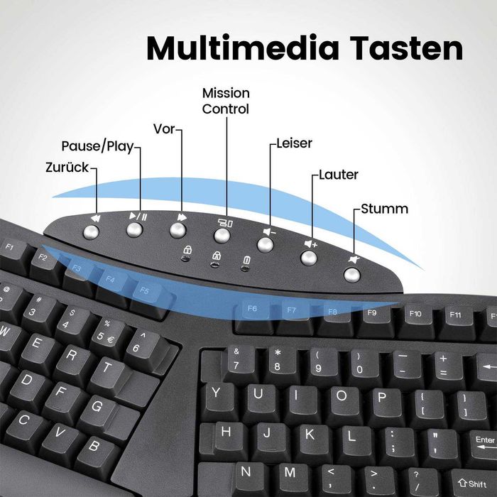 Tastatură Bluetooth® Perixx PERIBOARD-612BDE