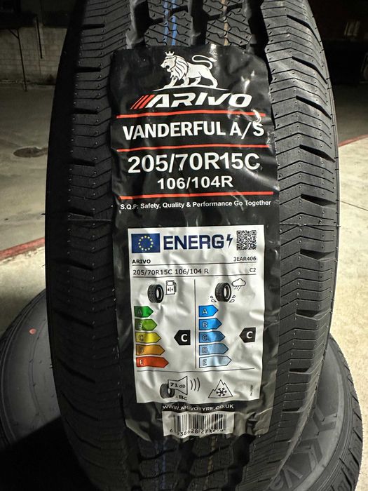 Нови Всесезонни Бусови Гуми Arivo Vanderful A/S 205/70R15C Нов Dot