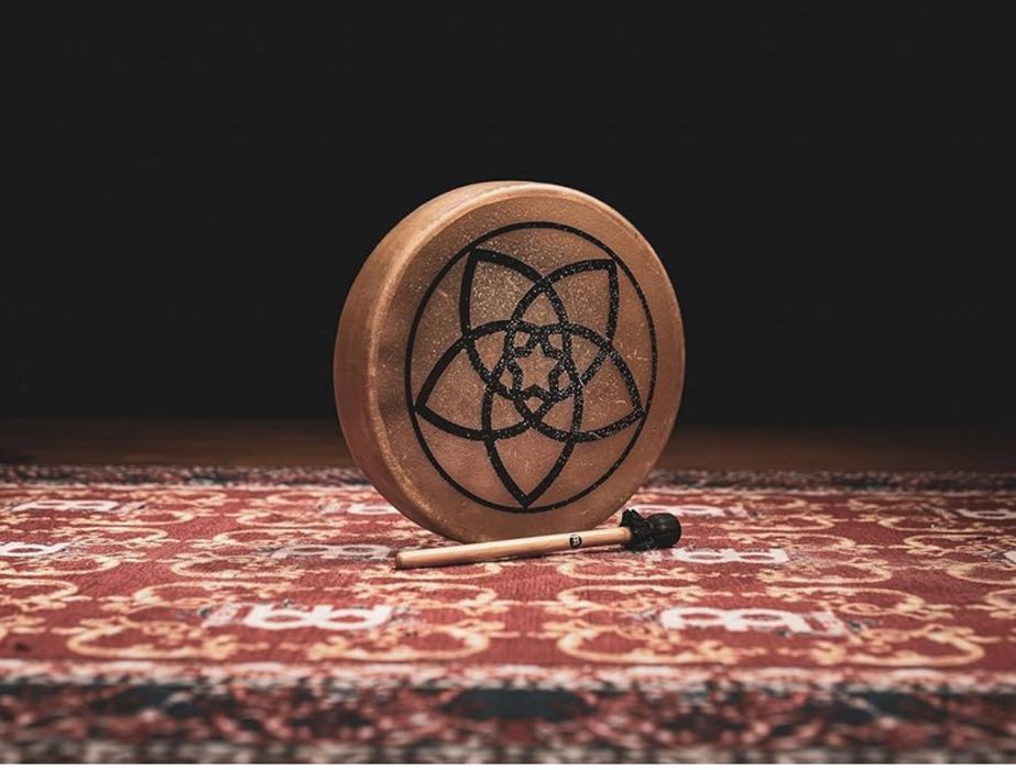 Шамански тъпан от биволска кожа