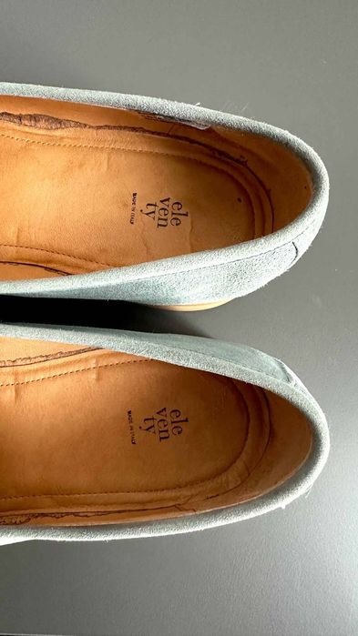 Замшевые лоферы ELEVENTY