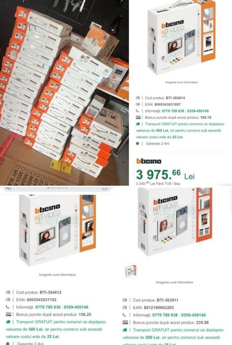 Vand  video interfoane Bticino-noi