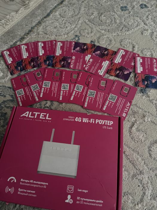 Продается 4G Wi-Fi роутер в подорок сим карты