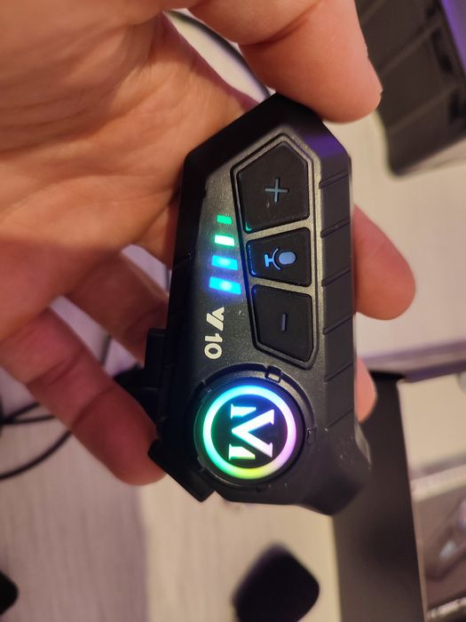 Sistem Comunicare Casca Moto cu Bluetooth 5.3 1000mAh