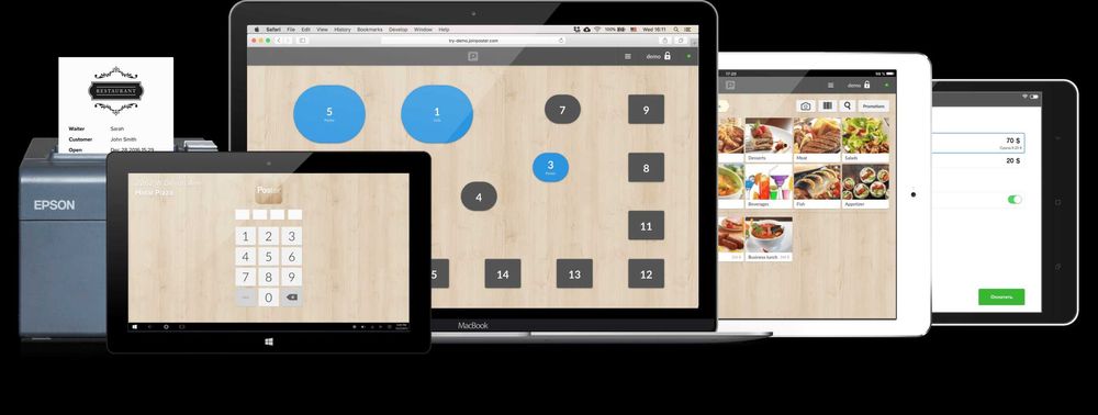 Poster Дл ресторанов и кафе Автоматизация программа
