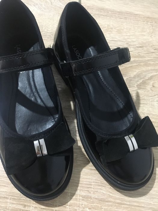 Pantofi noi piele Lasoki fete marimea 34