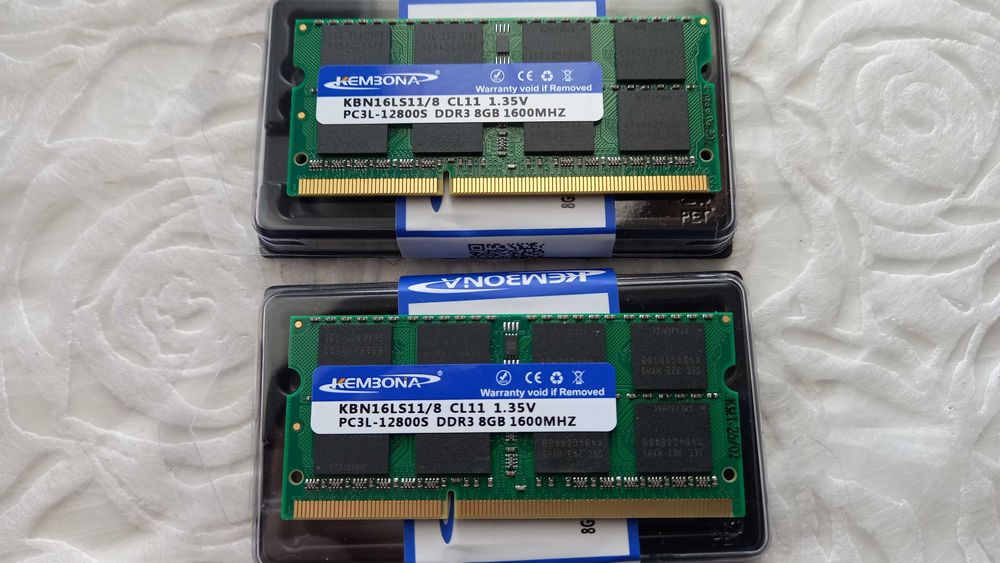 Памет рам 8GB DDR3L PC3L 12800s за лаптоп SODIMM НОВИ 1Г ГАРАНЦИЯ