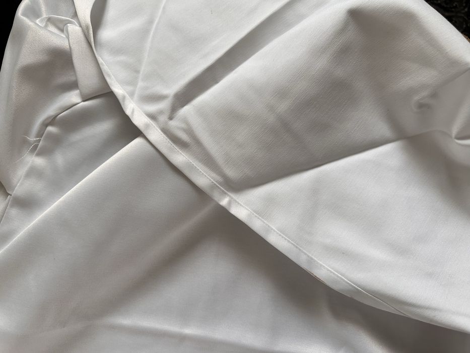 Чехол на стол со спинкой белый