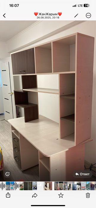 Детский на стенный шкаф стол