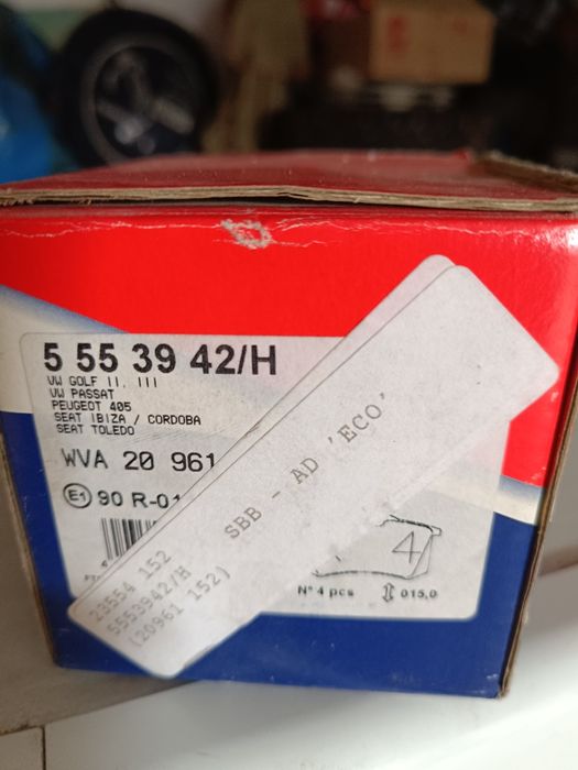 Колодки тормозные дисковые гольф пассат