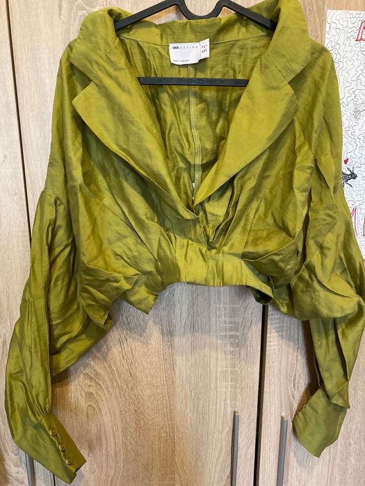 Зелена кроп блуза ASOS- 34 - Made in Marocco