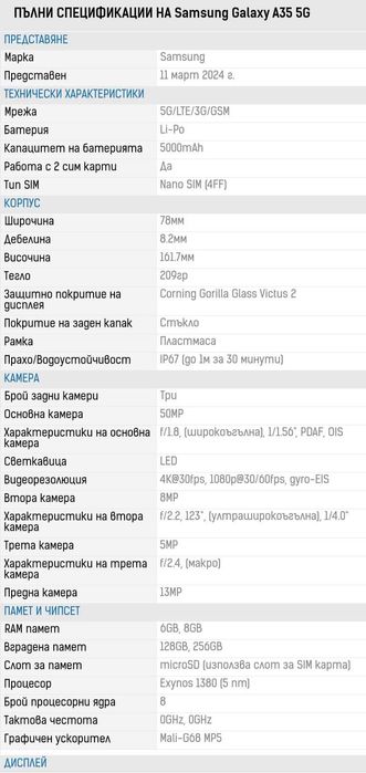 Samsung Galaxy A35 5G