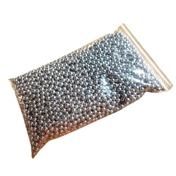 2000 bile metalice Precision Target, airsoft si prastie, 6 mm, 0.75g