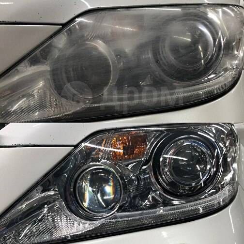 Полировка фар химией