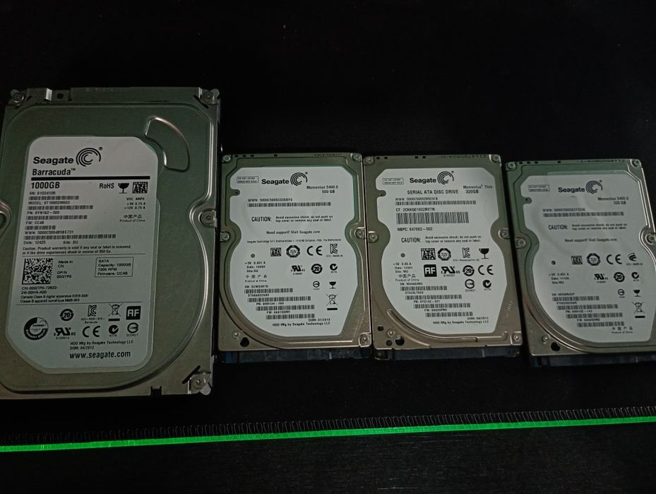 Hdd: 1t, 500gb, 320gb