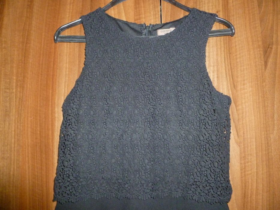 -80% CORTEFIEL маркова рокля пеплум с дантела С