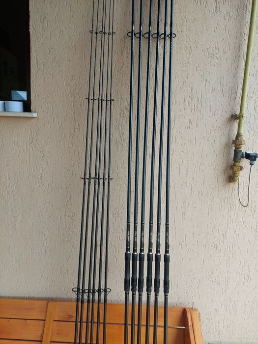 2 lansete shimano beast master S.D.R cu biofibre de 3.66m 3,25lb