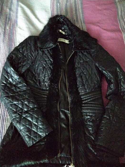 Дамско яке с естествен косъм