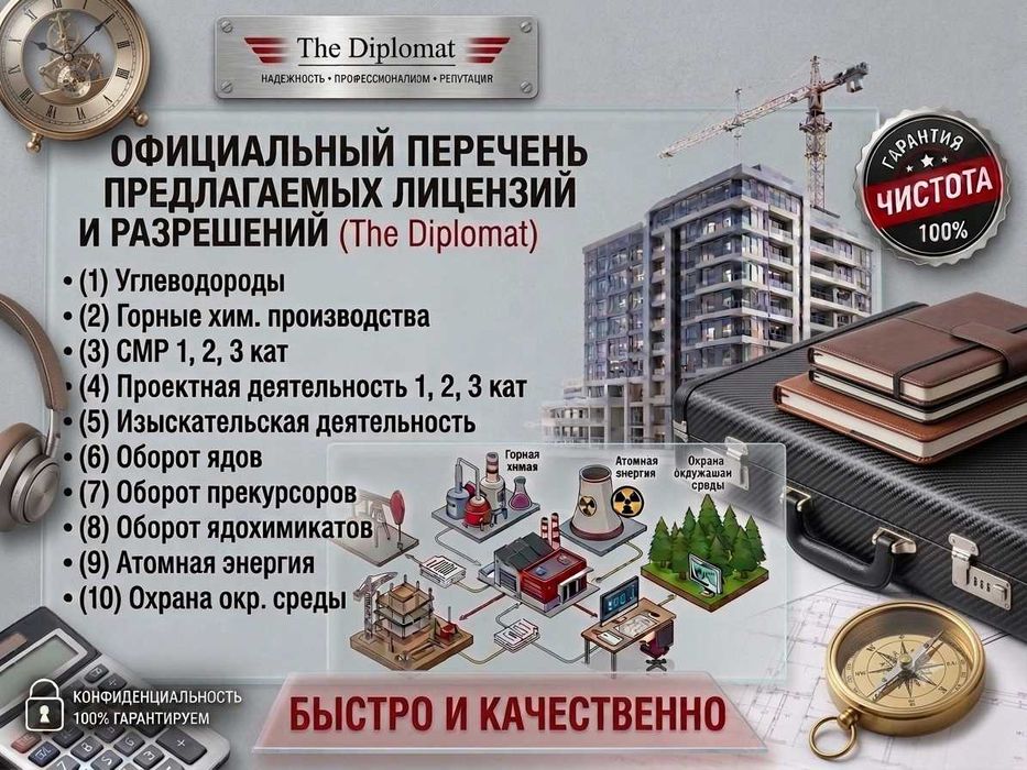 Получение Лицензии на ТОО