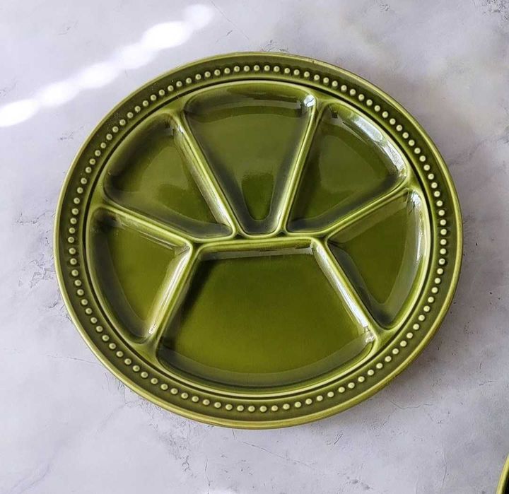 Керамични тежки чинии за фондю или закуска