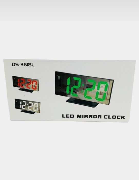 Tarmog'li elektron soat DS-3618L ish stoli uchun, xonali, svetodiodli