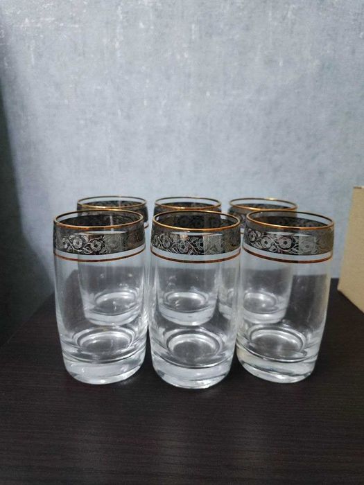 Новые стаканы Чехия 12 шт (в коробке)