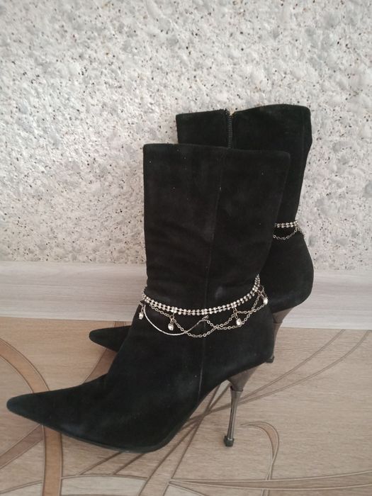 сапожки натуральная замша