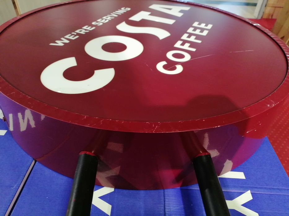 Semn publicitar Costa Coffee original
