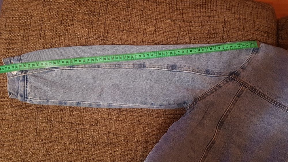Geacă blugi Denim imblănită , măr M