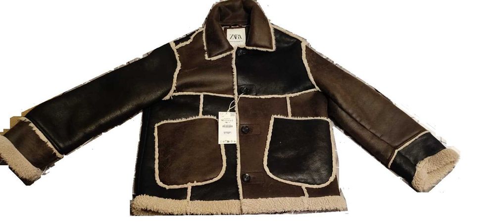 Geaca de piele barbati ZARA