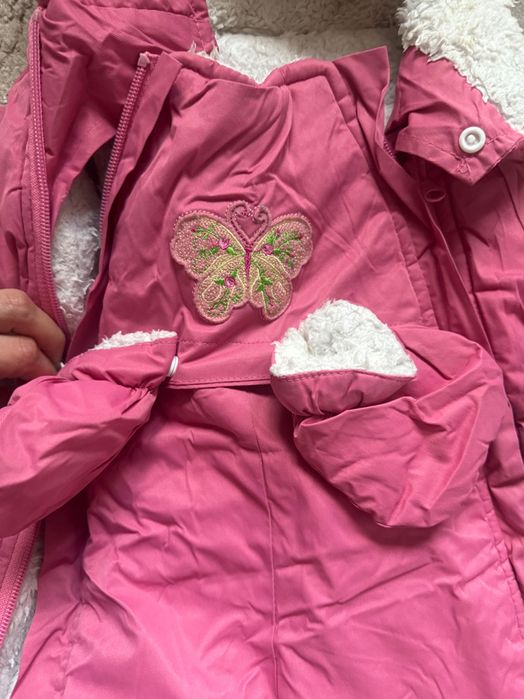 Розов космонавт за момиче 6-12 месеца