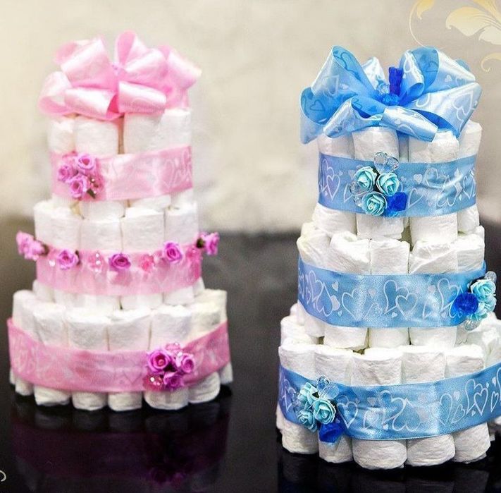 Тортики из памперсов