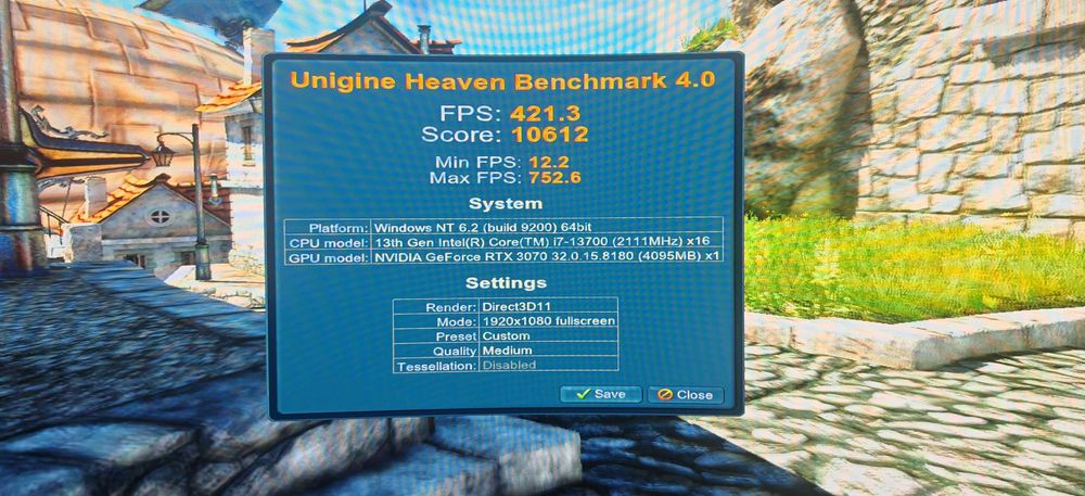 Мощнo Геймърско РС Intel I7 13700/32Gb 4000Mhz/1Tb/Asus 3070TI/Гаранци