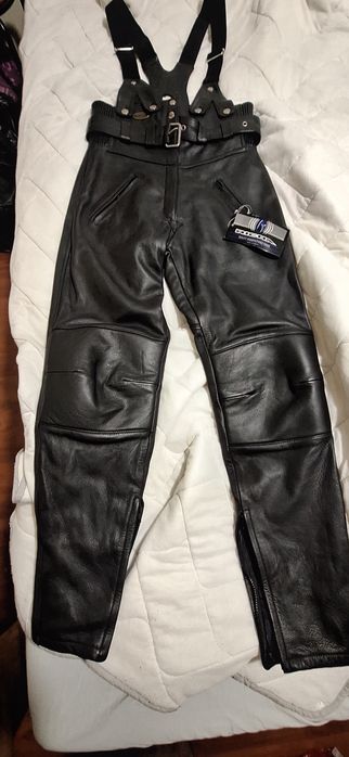 Рокерски кожен панталон нов