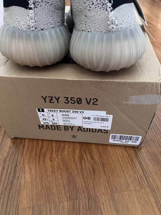 Adidas Yeezy 350 V2 Slate 43 1/3