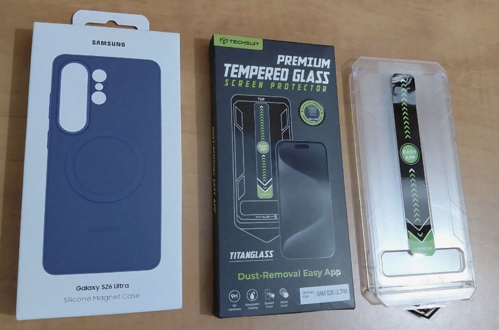 Husa originala MagSaffe  Samsung S26 Ultra,cu folie Titan Glass!