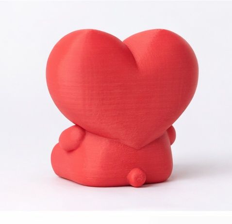 3D мишка с сердцем подарок девушке | 3D печать