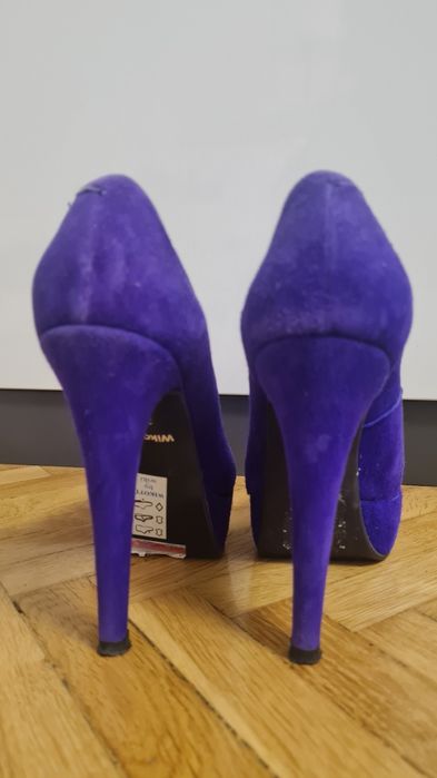 Pantofi piele intoarsa naturala 35