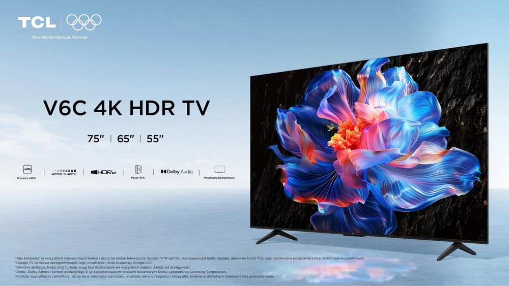 Tcl 55 V6C googl tv 2025 new