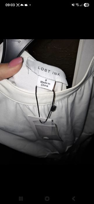 Rochita midi Lost Ink mar M