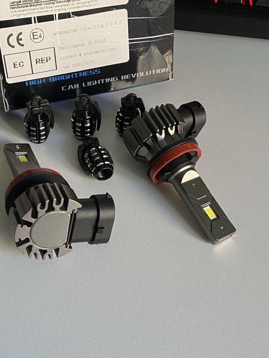 Led H11 6000k 55w 12v CSP ~fără adaptoare~