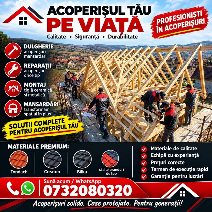 Reparații Acoperiș Iași Sistem Complet învelitoare La Cerere Client