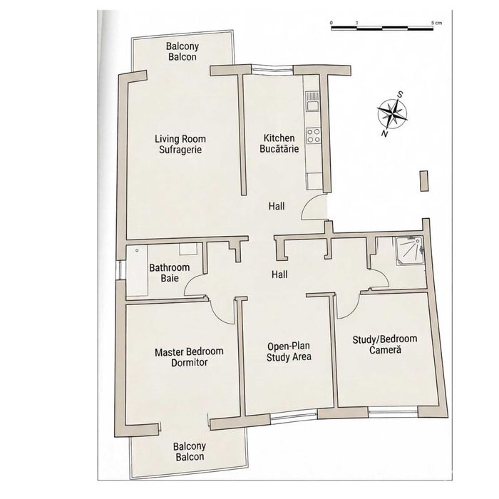 Apartament 4 camere Micalaca Orizont et.2 Arad