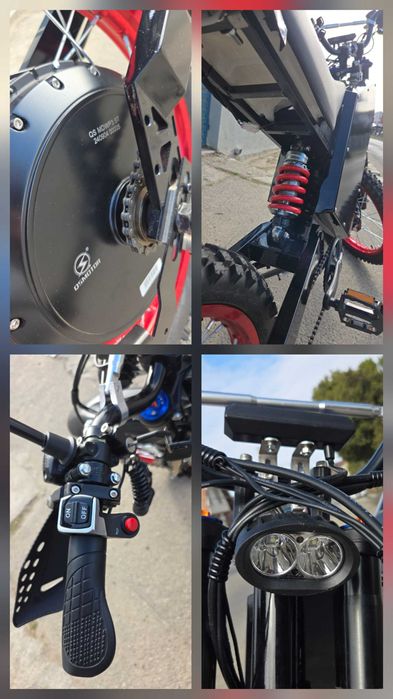 E-Bike STEALTH BOMBER  Enduro DirtBike, 72V,75Ah, 20kW peak