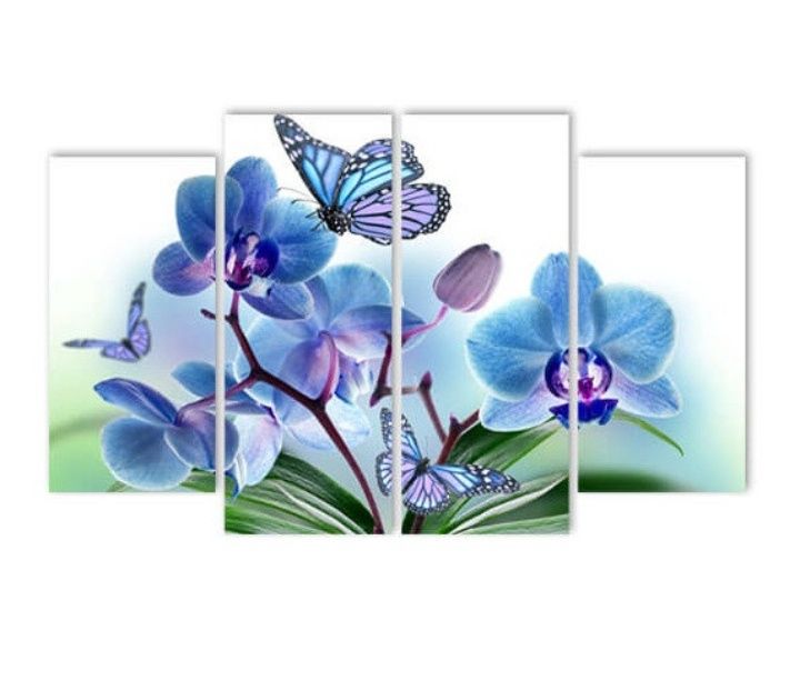 Модульная картина "Орхидеи" 135/85 см В НАЛИЧИИ