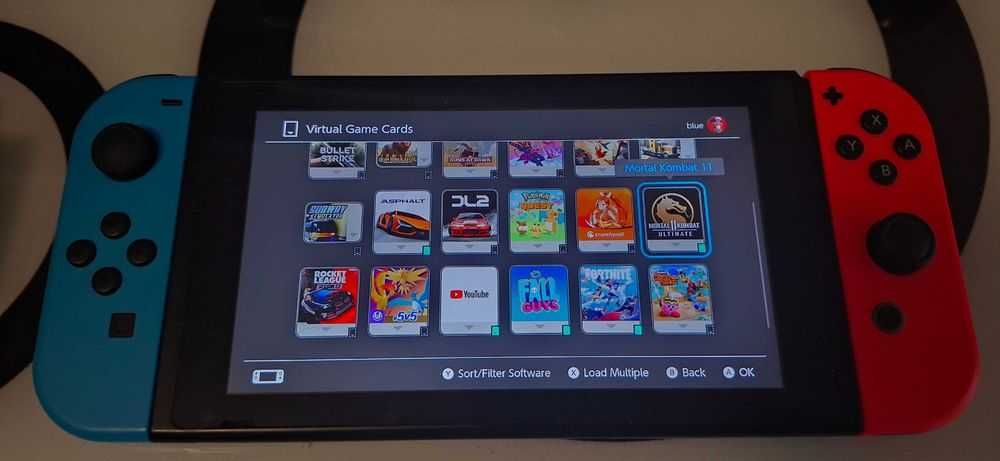 Nintendo Switch V1 Ca Nou, Cutie + Pro Controller + 30 Jocuri (FC 26)