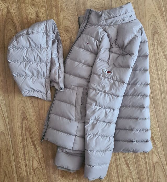 Geaca Tommy Jeans Gri Puf XS